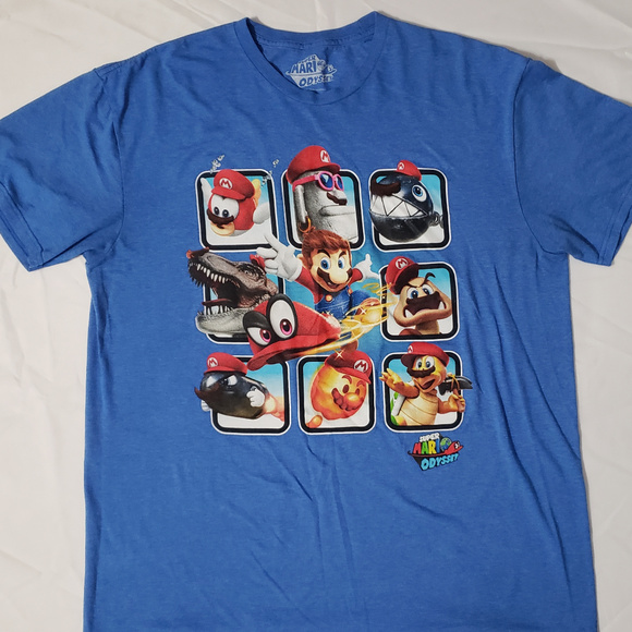 Super Mario Odyssey XL Graphic T Shirt - Picture 2 of 2